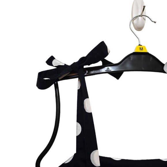 Zara Trafaluc Collection Navy Polka Dot Tie Shoulder Bodysuit Sz XS - Picture 6 of 10